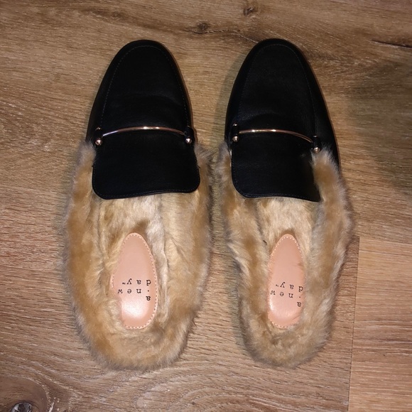 a new day Shoes - Furry mules